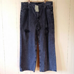 DIVIDED H&M high waist wide jeans